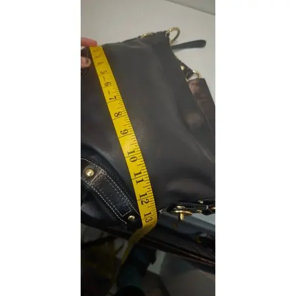 Vintage Black Coach Carly hobo bag - Picture 12 of 13